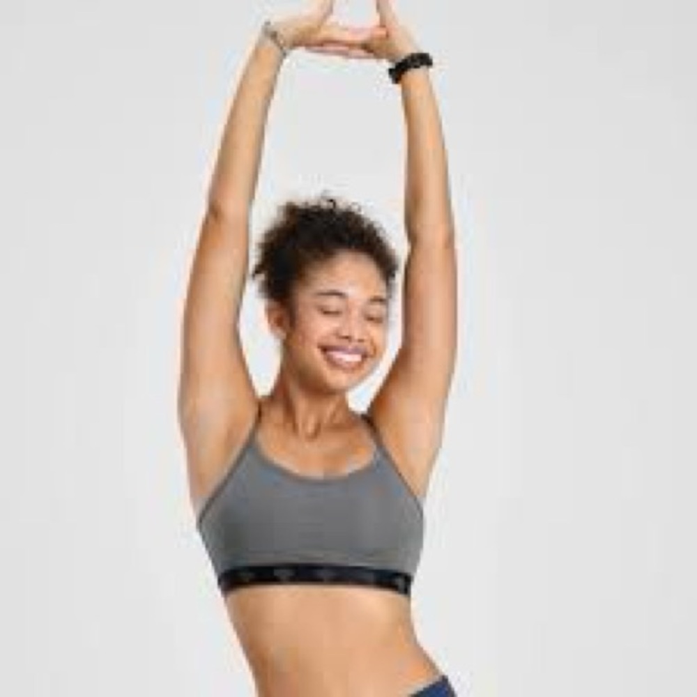 Rabbit Strappy Pocket Sports Bra Women’s padded XL running athletic gray - Picture 1 of 5